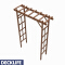 Customized woodgain pergola decorative garden arbors 